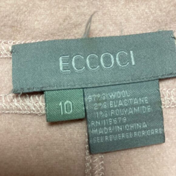 ECCOCI Women’s Wool Blazer jacket outerwear size 10 peach - Picture 8 of 11